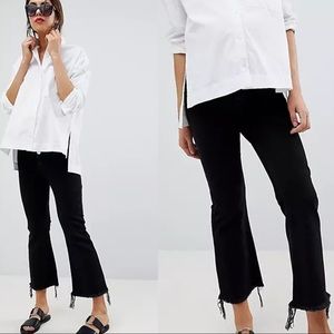 ASOS Cropped Flare Maternity Jeans